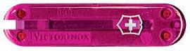 Накладка передняя для ножей VICTORINOX 58 мм, полупрозрачная розовая C.6205.T3 