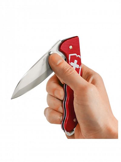 Складной нож Victorinox EVOKE Alox 0.9411.D20, швейцарский нож с клиом, Alox, красный