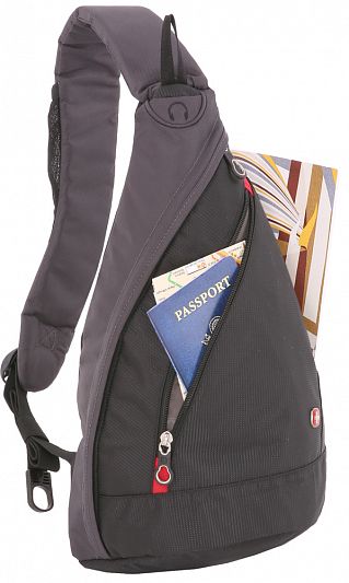 Рюкзак на одно плечо SwissGear MONO SLING SA 1092230 черный/серый 6 л