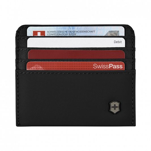 Портмоне для кредитных карт VICTORINOX Travel Essentials Card Holder, черное, полиэстер, 11х1x9 см 653369