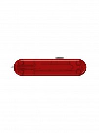 Накладка задняя для ножей VICTORINOX 58 мм полупрозрачная красная C.6300.T4 