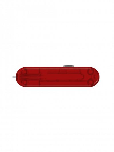 Накладка задняя для ножей VICTORINOX 58 мм полупрозрачная красная C.6300.T4