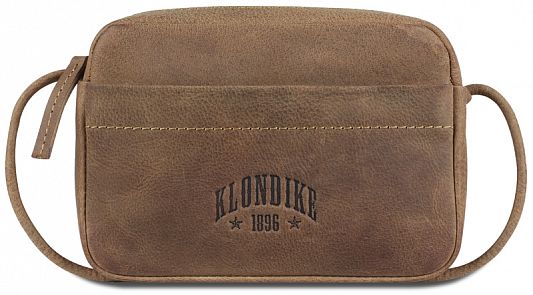 Сумка женская KLONDIKE YUKON «Maya», натуральная кожа в светло-коричневом цвете, 17 х 12 х 4 см KD1161-02