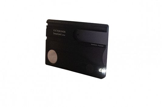 Корпус швейцарской карточки VICTORINOX Lite C.7333.T3 полупрозрачный черный