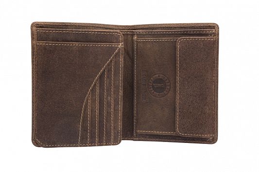 Бумажник KLONDIKE Eric KD1010-01 натуральная кожа коричневый