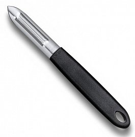 Нож для чистки овощей VICTORINOX 7.6077 двустороннее лезвие, черный 
