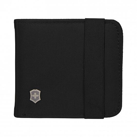 Бумажник VICTORINOX TA 5.0 Bi-Fold Wallet с RFID защитой, чёрный, нейлон, 11x1x10 см 610396