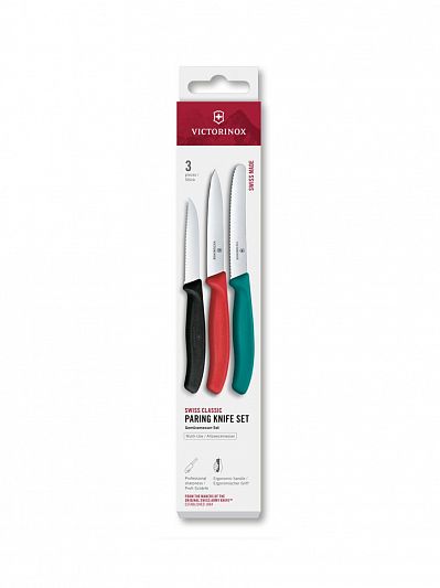 Набор ножей для овощей Victorinox Swiss Classic, 3 предмета, 6.7116.32C1 разноцветный