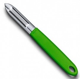 Нож для чистки овощей VICTORINOX 7.6077.4 двустороннее лезвие, зеленый 