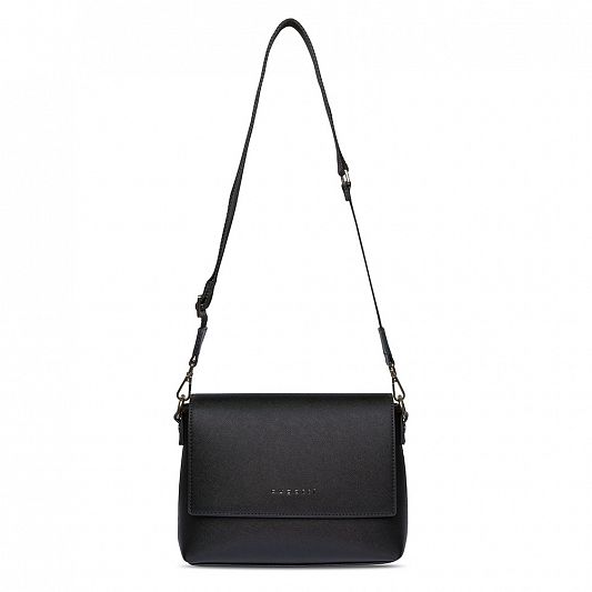 Сумка наплечная женская BUGATTI Ella, черная, полиуретан, 27х9х20,5 см 496628S01