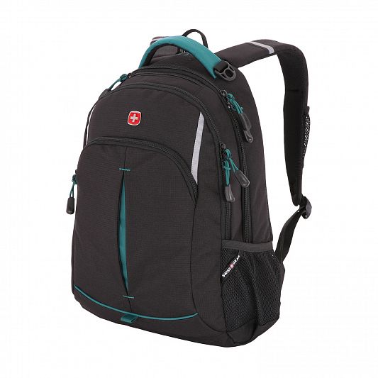 Школьный рюкзак SwissGear SA 3165206408 черный/бирюзовый 22 л