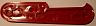 Накладка задняя для ножа Wenger 85мм красная PD-033