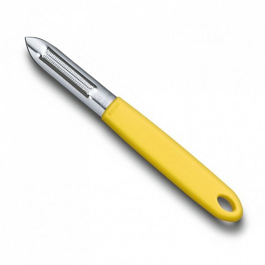 Нож для чистки овощей VICTORINOX 7.6077.8 двустороннее лезвие, желтый