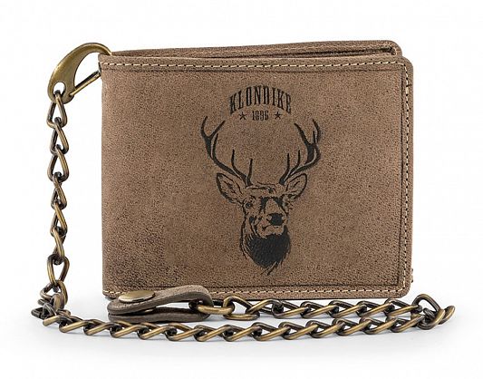 Бумажник KLONDIKE «Harry Deer», натуральная кожа в светло-коричневом цвете, 13 х 10 х 3 см KD1015-02
