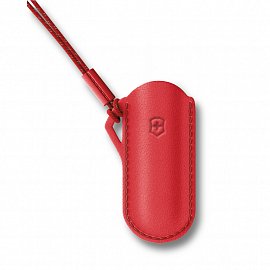 Чехол VICTORINOX 4.0670 "Style Icon" для ножей 58 мм, кожаный, красный 