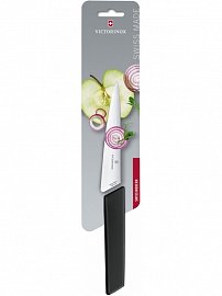 Нож разделочный VICTORINOX Swiss Modern, 15 см, нержавеющая сталь , чёрный 6.9013.15B 