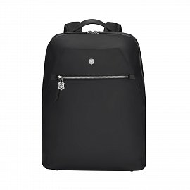 Рюкзак VICTORINOX Victoria Signature Compact Backpack, черный, нейлон/кожа, 30x16x38 см 612203 