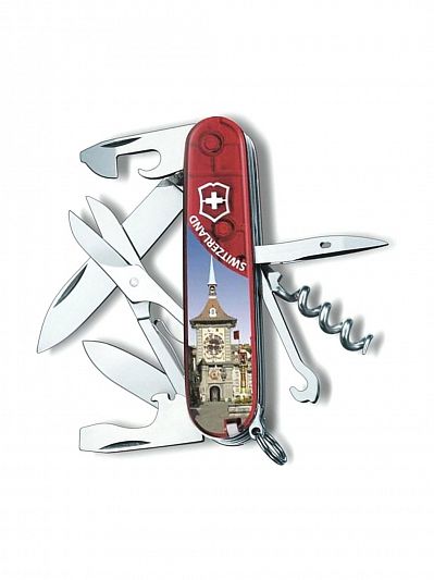 Нож складной VICTORINOX Climber Bern 1.3703.TE6 красный 14 функций