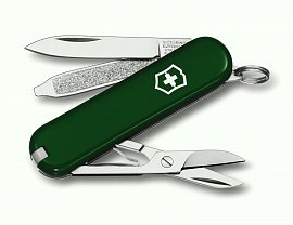 Нож брелок Victorinox Classic SD зеленый 0.6223.4 