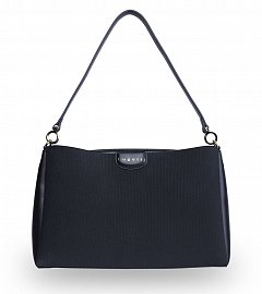 Сумка женская наплечная BUGATTI Leah, черная, полиуретан, 36х13х23 см 49605401 