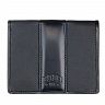 Бумажник KLONDIKE "URBAN", натуральная кожа/канвас, черный цвет, 9,5 х 12 х 2 см KD1400-01