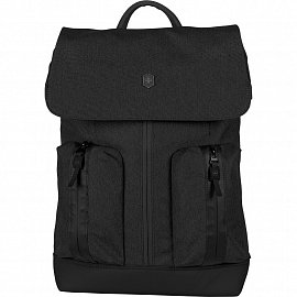 Рюкзак VICTORINOX 602642 Flapover Laptop Backpack черный 18л  + Видеообзор 