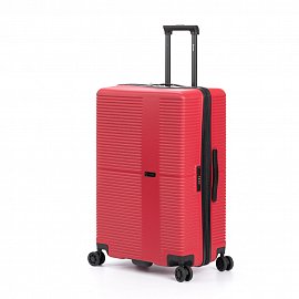 Чемодан TORBER Elton, красный, ABS-пластик, 47 х 32 х 78 см, 96 л T2056L-Red 