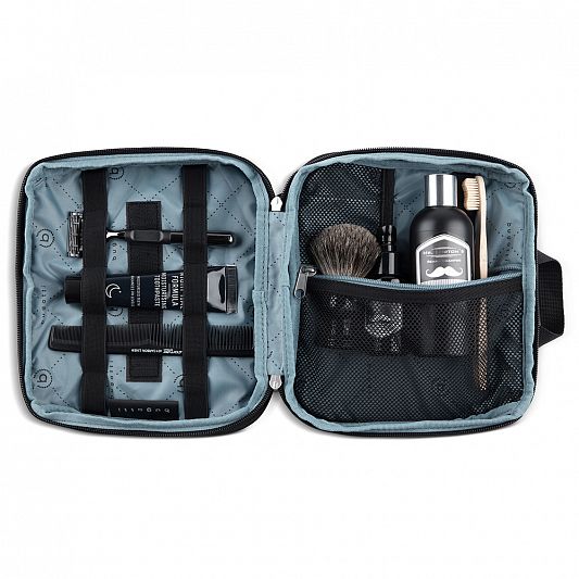 Несессер BUGATTI Blanc Delight, чёрный, нейлон RPET600D/тарпаулин/полиэстер, 24х9х21 см, 3,6 л 49451301