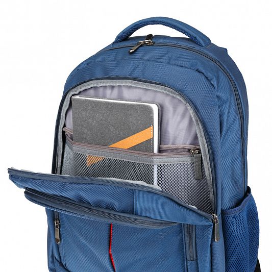 Рюкзак из плотной ткани Torber FORGRAD T9502-BLU с отделением для ноутбука 15", синий, 19 л