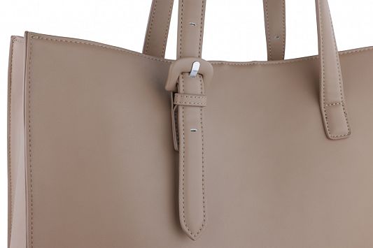 Бизнес-сумка женская наплечная BUGATTI Luna, пудровая, полиуретан, 40,5 x 14 x 30,5 см 49586179