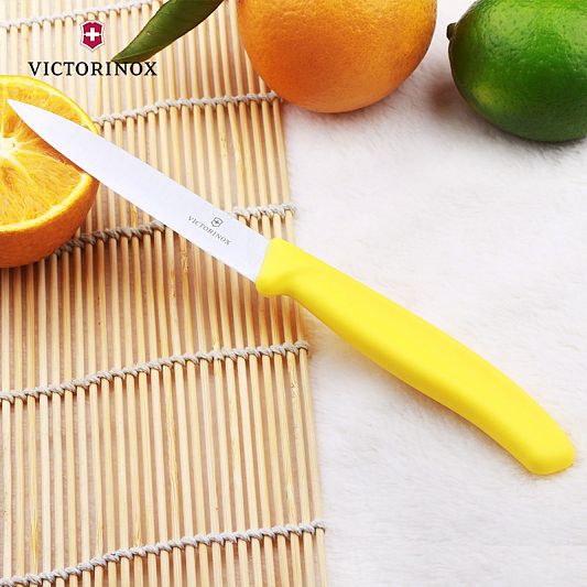 Нож для овощей VICTORINOX SwissClassic 6.7706.L118 желтый 10 см