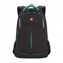 Школьный рюкзак SwissGear SA 3165206408 черный/бирюзовый 22 л  + Видеообзор 