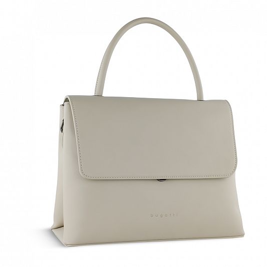 Сумка женская BUGATTI ILVA, бежевая, полиуретан, 30,5х14х24,5 см 49530150